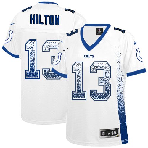 Women's Elite T.Y. Hilton Nike Jersey White - #13 Drift Fashion NFL Indianapolis Colts